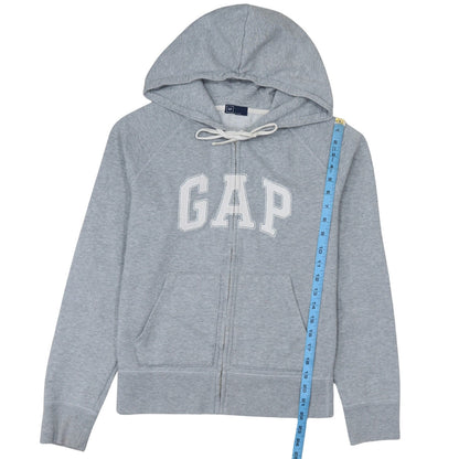 GAP Women’s Grey Full Zip Hoodie Size L Cotton Blend Casual
