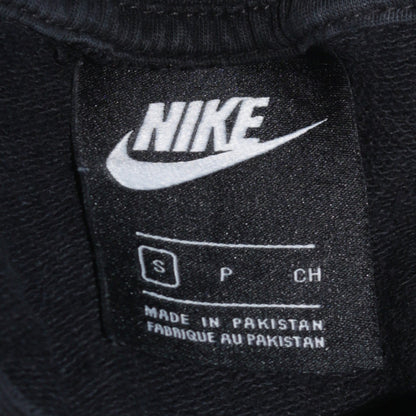 Nike Women's Black Small Pullover Sweatshirt with Logo Print