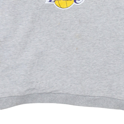 NBA Los Angeles Lakers Womens Grey Crew Neck Pullover Sweatshirt L
