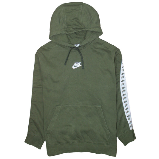 Nike Women’s Green XL Pullover Hoodie with Logo Trim