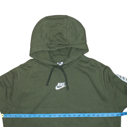 Nike Women’s Green XL Pullover Hoodie with Logo Trim