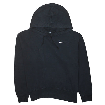 Nike Women's Black Small Pullover Hoodie Cotton Blend Lined
