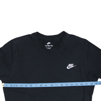 Nike Men's Black Crew Neck Short Sleeve Classic Cotton T-Shirt Size M