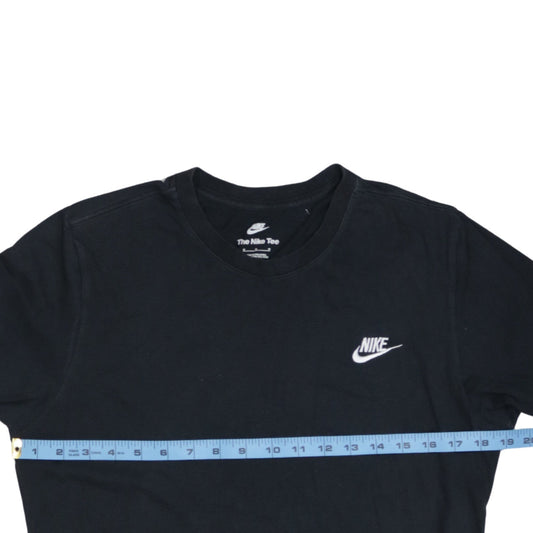 Nike Men's Black Crew Neck Short Sleeve Classic Cotton T-Shirt Size M