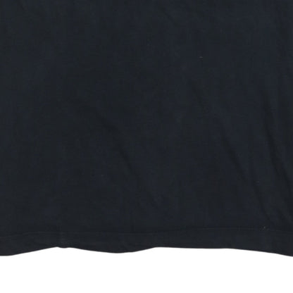 Nike Men's Black Crew Neck Short Sleeve Classic Cotton T-Shirt Size M