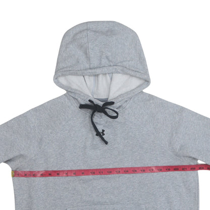 Under Armour Men's Grey Pullover Hoodie Size L Relaxed Fit Fleece