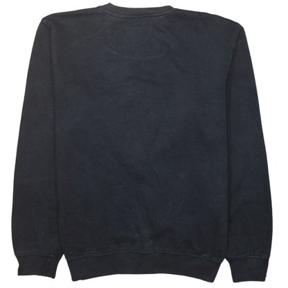 Champion Men's Black Medium Crew Neck Logo Sweatshirt