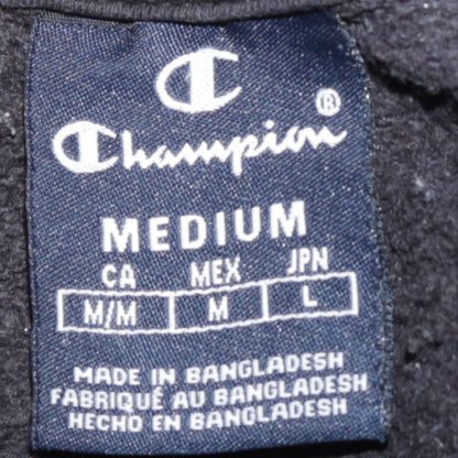 Champion Men's Black Medium Crew Neck Logo Sweatshirt