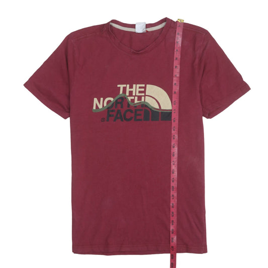 The North Face Men’s Red Crew Neck Graphic T-Shirt Size L