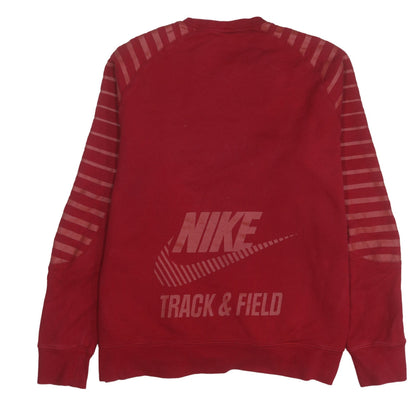 Nike Men's Red XL Pullover Crew Neck Track & Field Sweatshirt