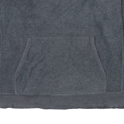 GAP Mens Grey Pullover Hoodie Medium Fleece Logo Sweatshirt