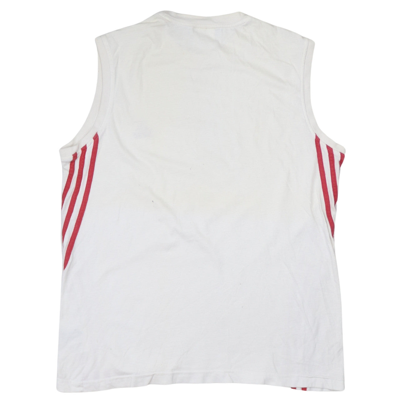 Adidas Men's White Sleeveless Tank Top Medium Athletic Fit