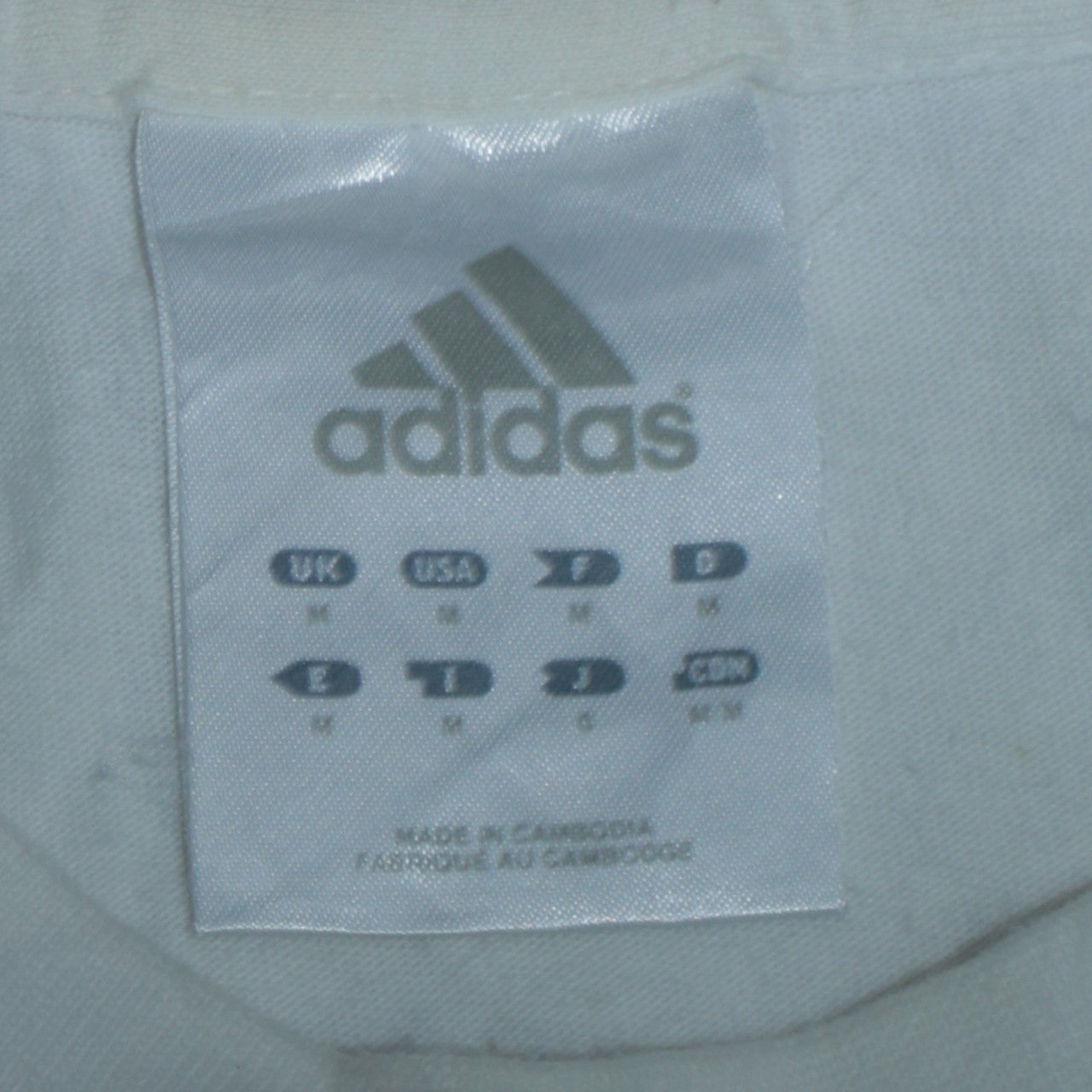 Adidas Men's White Sleeveless Tank Top Medium Athletic Fit