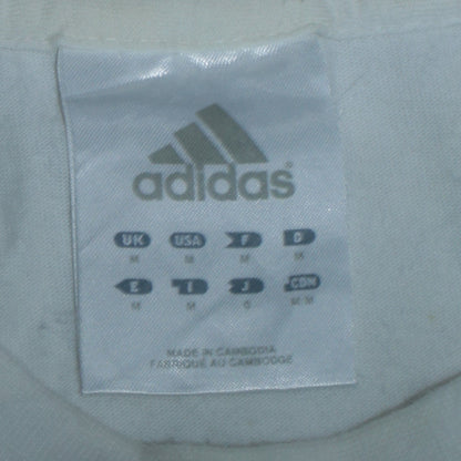 Adidas Men's White Sleeveless Tank Top Medium Athletic Fit