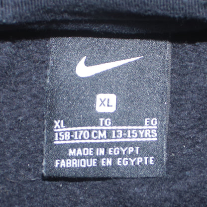 Nike Boys Black XL Pullover Hoodie 13-15 Years Soft Cotton Blend