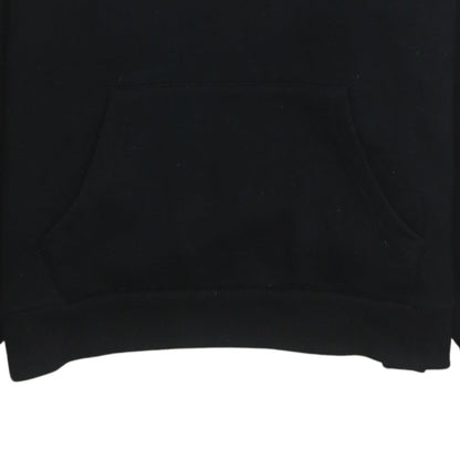 Tommy Jeans Women's Black Hoodie Medium Pullover Cotton Blend Casual Sweatshirt