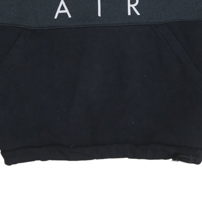 Nike Men's Black 1/2 Zip Air Logo Sweatshirt Size M