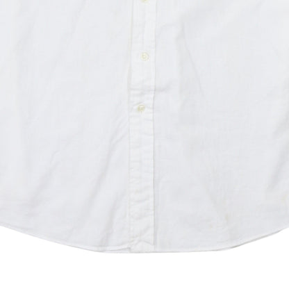 Ralph Lauren Men's White Slim Fit Button-Down Short Sleeve Shirt XL