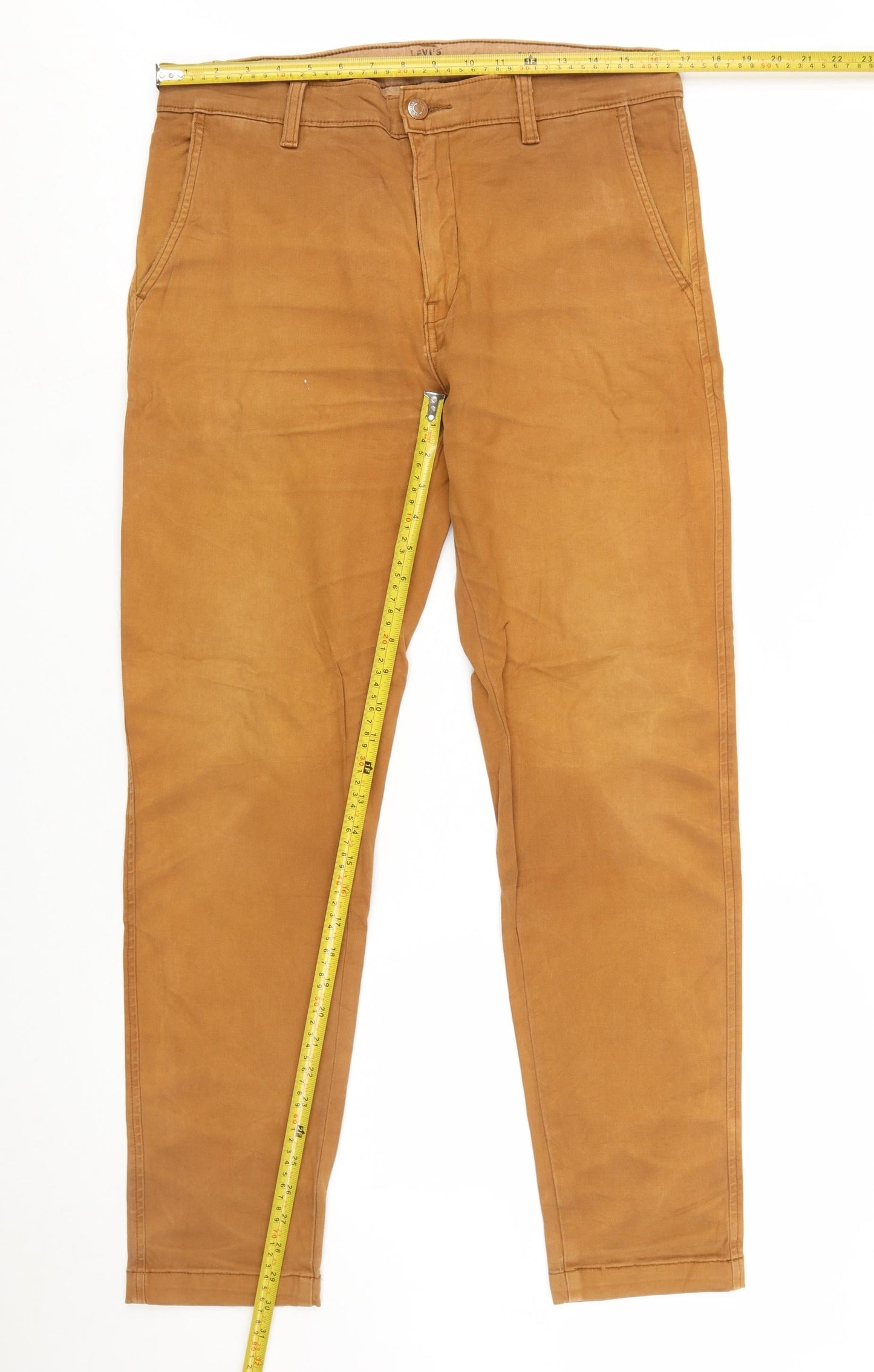 Levi's Men's Brown XX Chino Standard Taper Slim Fit Trousers W32 L32