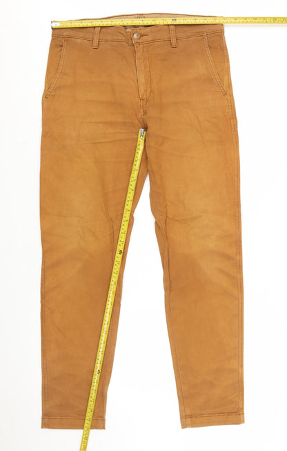 Levi's Men's Brown XX Chino Standard Taper Slim Fit Trousers W32 L32