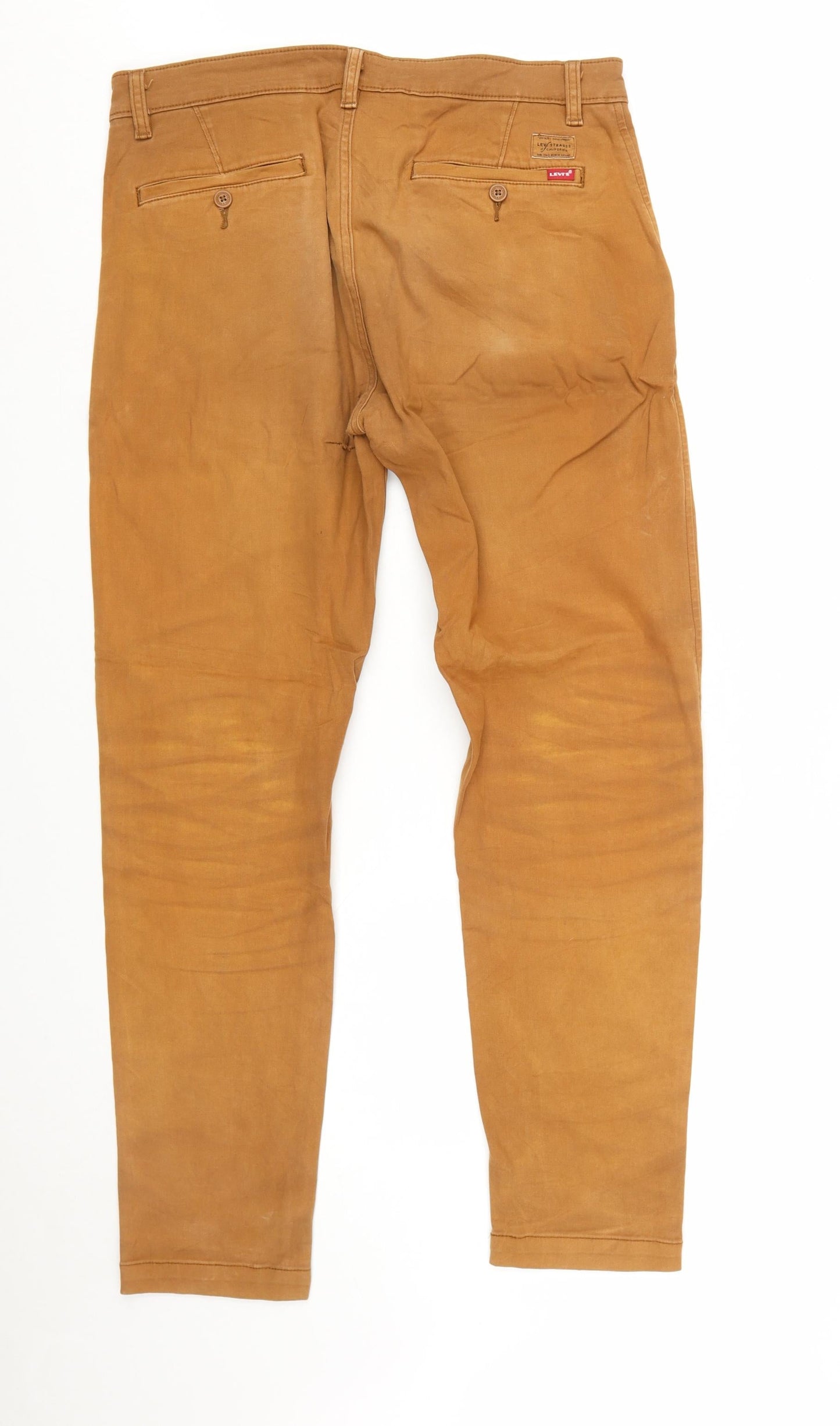Levi's Men's Brown XX Chino Standard Taper Slim Fit Trousers W32 L32