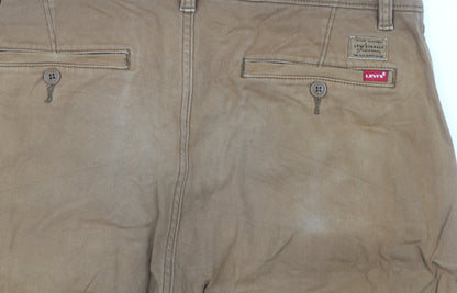 Levi's Men's Brown XX Chino Standard Taper Slim Fit Trousers W32 L32