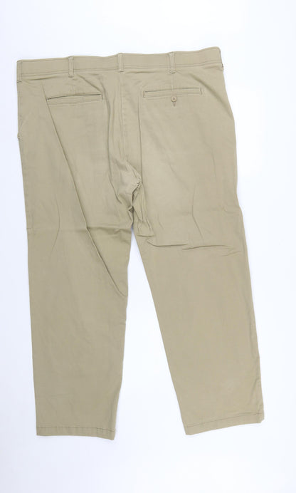 Lee Extreme Comfort Beige Men's Chino Trousers 42W 30L Straight Fit