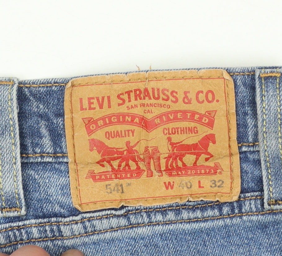 Levi's 541 Men's Blue Regular Fit Straight Denim Jeans W40 L32
