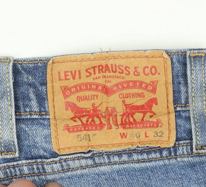 Levi's 541 Men's Blue Regular Fit Straight Denim Jeans W40 L32
