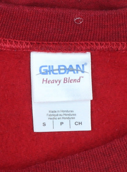 Gildan Heavy Blend Red Buffalo New York Graphic Sweatshirt Women S
