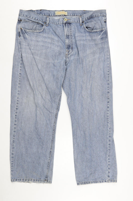 Wrangler Men's Blue 42x30 Relaxed Straight Leg Denim Jeans