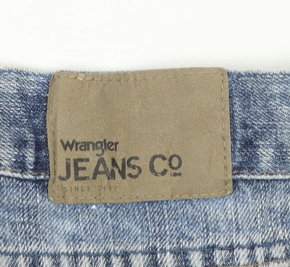 Wrangler Men's Blue 42x30 Relaxed Straight Leg Denim Jeans