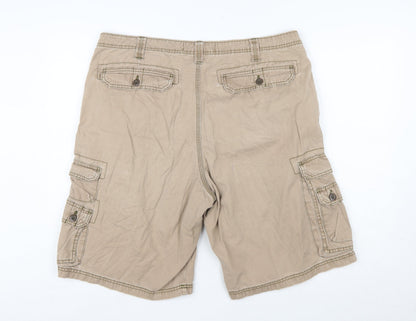 Lee Dungarees Men's Beige Cargo Shorts Size 38 Cotton Workwear