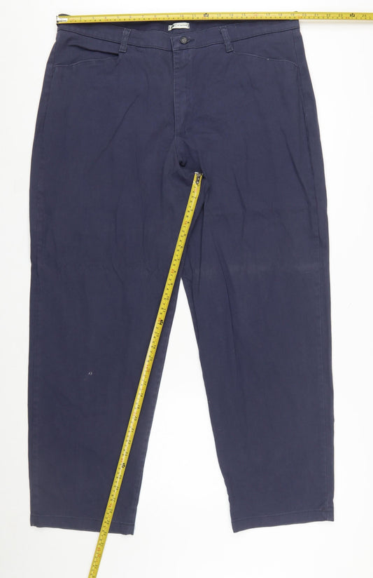Lee Women’s Blue Plus Size 20 Chino Cotton Stretch Trousers