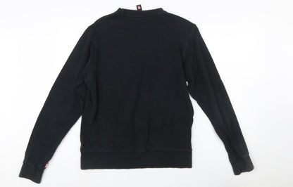 Element Men's Black Small Crew Neck Graphic Sweatshirt