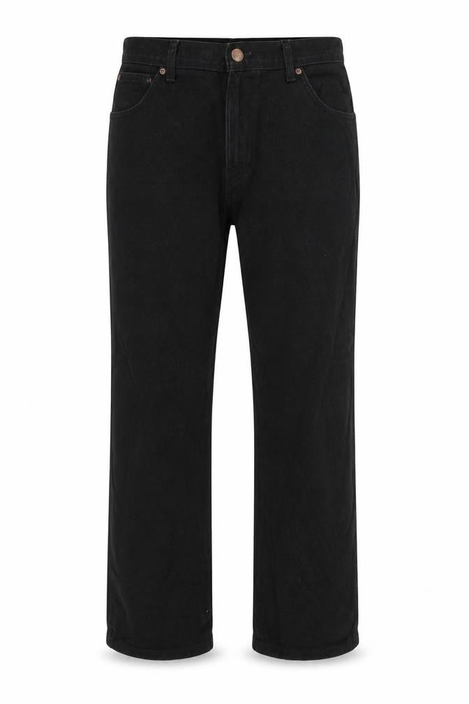 Wrangler Men's Black Regular Fit Straight Leg Jeans W32 L30