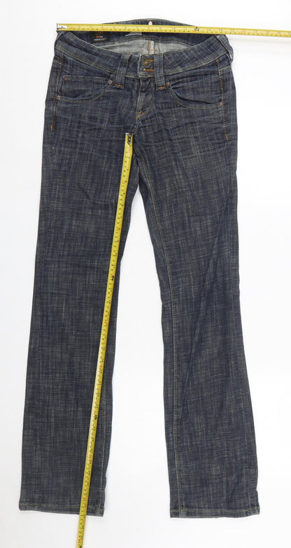 Lee Women Blue Straight Stretch Denim Jeans Size 10