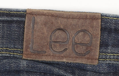Lee Women Blue Straight Stretch Denim Jeans Size 10