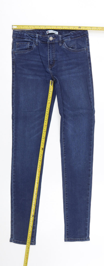 Levi's Women's Blue 710 Super Skinny Mid Rise Denim Jeans Size M