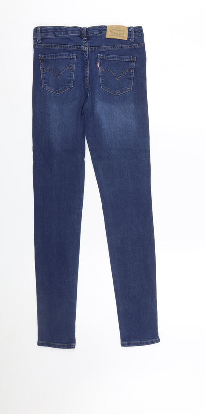 Levi's Women's Blue 710 Super Skinny Mid Rise Denim Jeans Size M