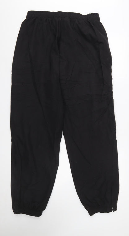 Puma Men's Black Jogger Trousers Size L Lightweight Sports Pants