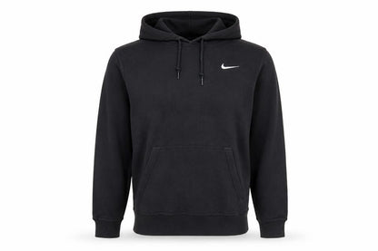 Nike Men's Black Pullover Hoodie Small Logo Fleece Sweatshirt