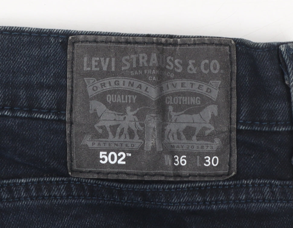Levi's 502 Men's Blue Regular Fit Straight Jeans W36 L30