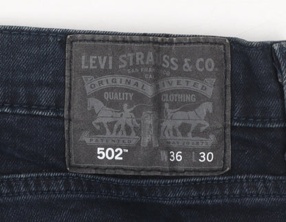 Levi's 502 Men's Blue Regular Fit Straight Jeans W36 L30