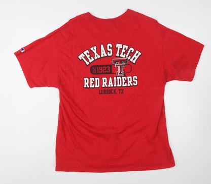 Champion Men’s Red Texas Tech University Graphic T-Shirt Size L