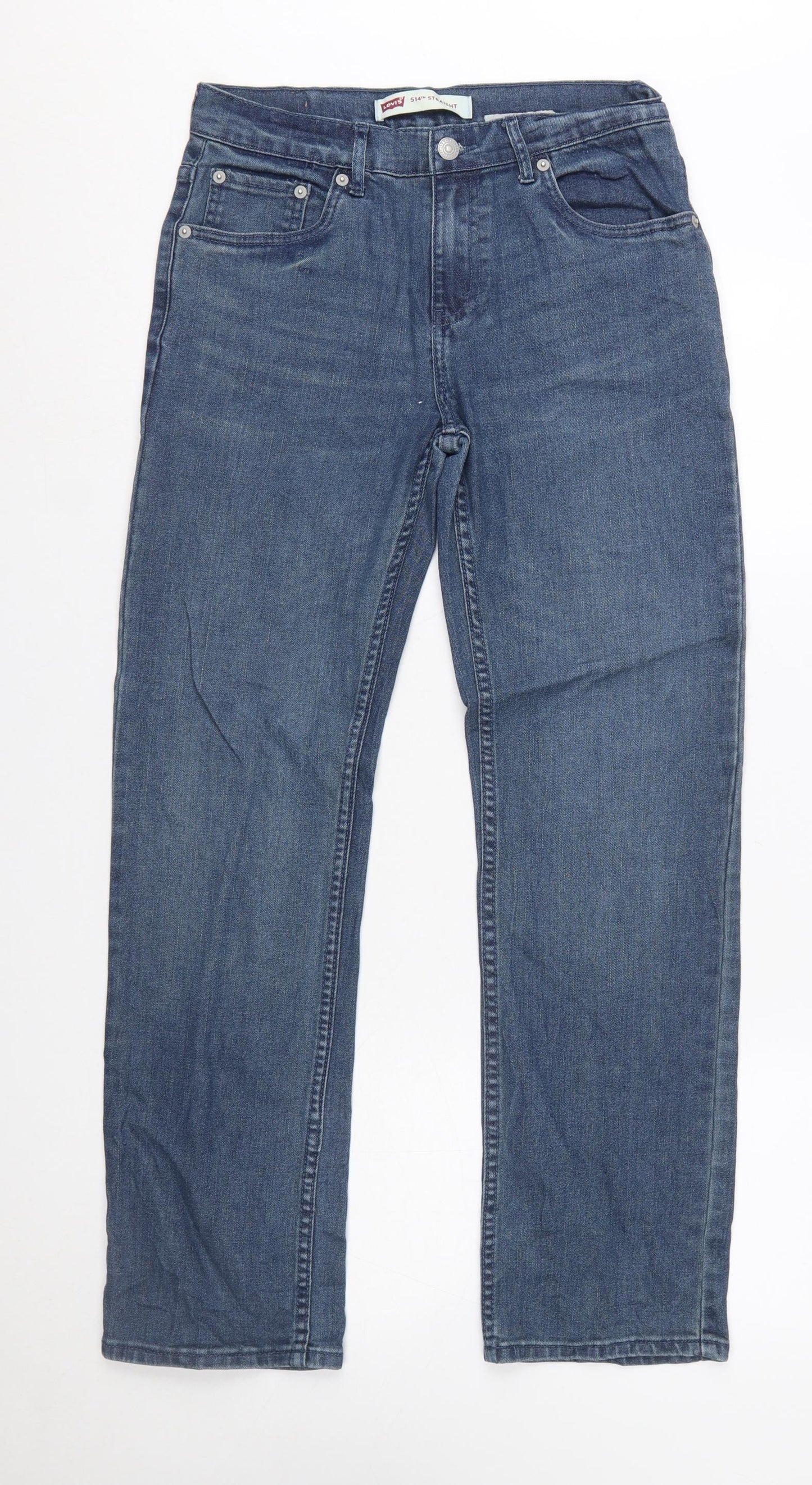 Levi's Boys Blue 514 Straight Leg Denim Jeans 16 Years 28W 28L