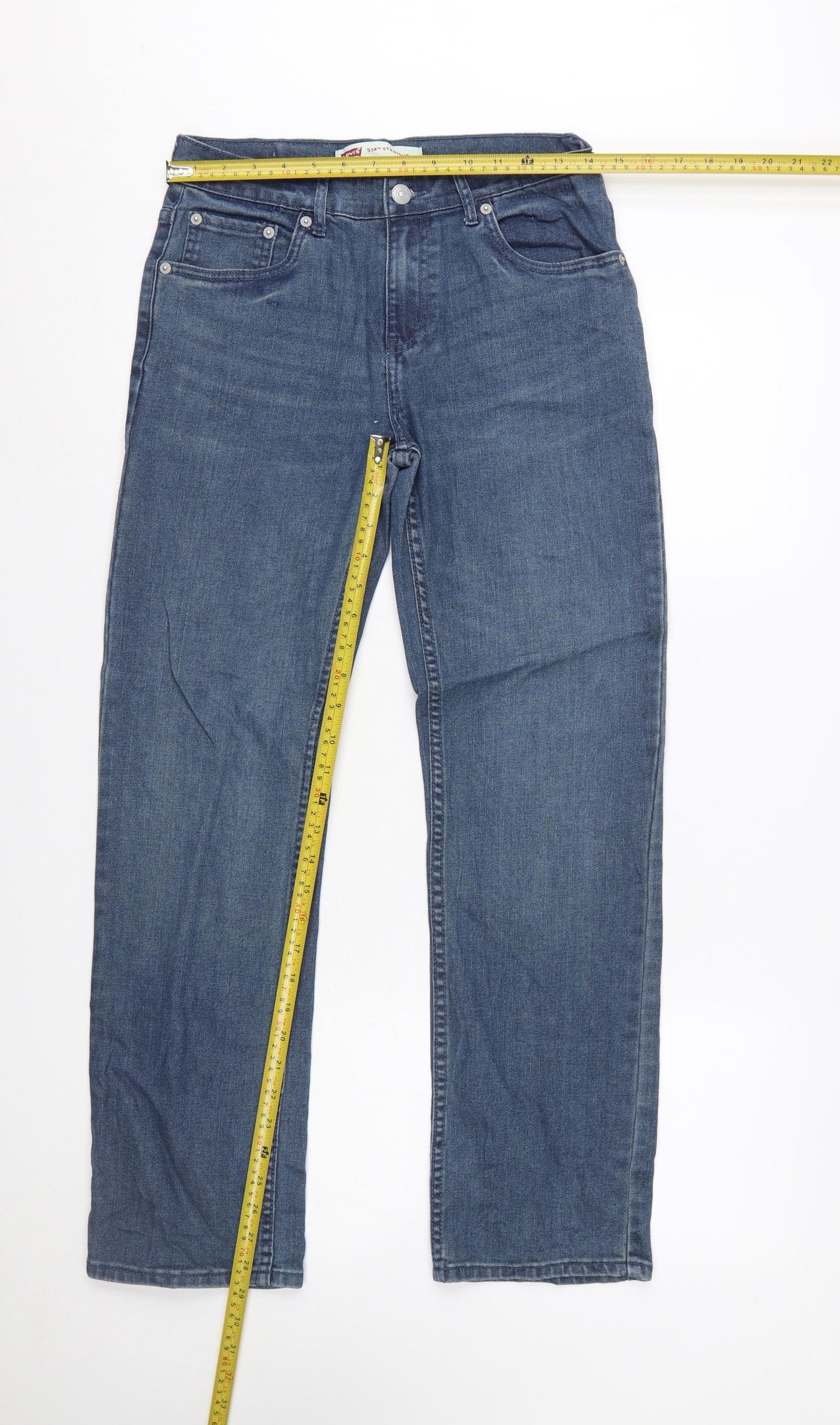 Levi's Boys Blue 514 Straight Leg Denim Jeans 16 Years 28W 28L