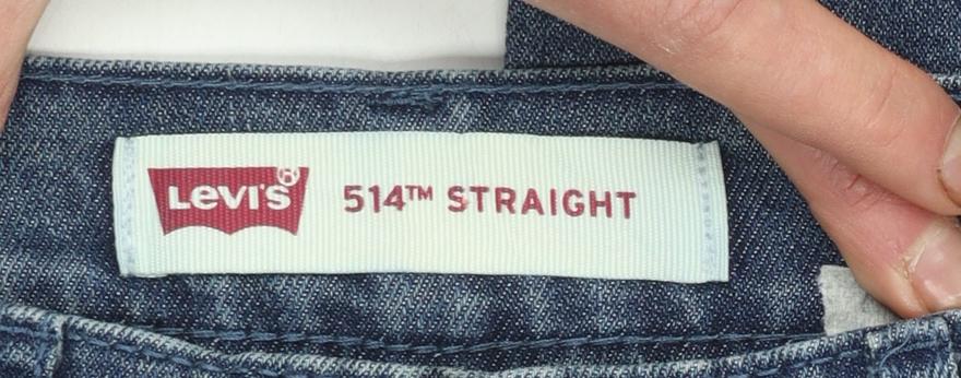 Levi's Boys Blue 514 Straight Leg Denim Jeans 16 Years 28W 28L