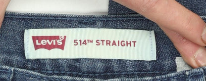 Levi's Boys Blue 514 Straight Leg Denim Jeans 16 Years 28W 28L