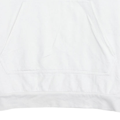 Adidas Men's White Pullover Hoodie Size S Sports Fleece Sweatshirt